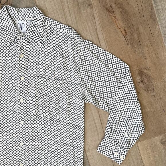Vintage GAP Floral Mens Button Down Shirt Size XS - Picture 4 of 5